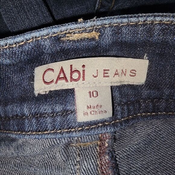 Cabi mid rise bootcut flap pocket denim jeans size 10 - Picture 4 of 6